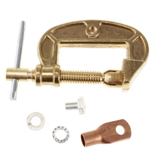 Brass G Ground Welding Earth Clamp Full Cooper 300A 39mm - Picture 1 of 10
