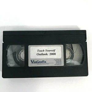 Outlook 2000 Vintage VHS Video Tape Computer Training Course ViaGrafix Teach  - Picture 1 of 5