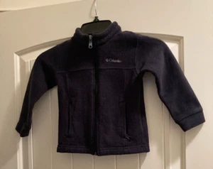 Preowned Columbia Youth Size 4T Black Full Zip With Zip Pockets - Picture 1 of 2