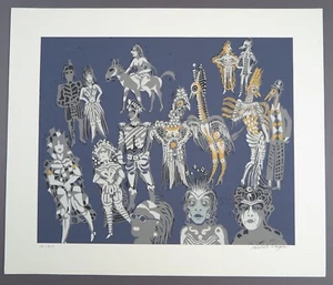 Reinhold Nägele, Vogelhochzeit, Farbsiebdruck, 1968, handsigniert und nummeriert - Picture 1 of 1