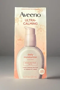 Aveeno Ultra-Calming Daily Moisturizer Sunscreen For Redness SPF15 4oz EXPIRED - Picture 1 of 8