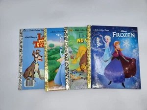 Lot of 4 Disney A Little Golden Books Lady & The Tramp Cinderella Lion King - Picture 1 of 17