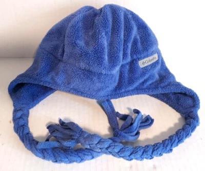 Columbia Youth Fleece Beanie Hat w/ Tassels Purple - One Size - Image 1 of 4