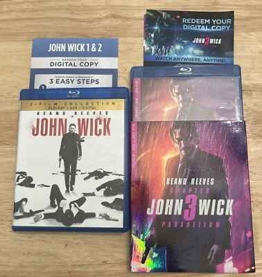 John Wick: 2-Film Collection + John Wick 3 ( Blu Ray&DVD)Authentic US Release - Image 1 of 4