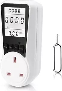 Power Meter Energy Monitor Plug-7 Modes Electricity Usage Monitor UK-Energy Plug - Picture 1 of 7