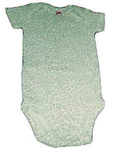 Body Carter's 9 mesi bambina bianco stampa animalier manica corta rosa fiocco - Foto 1 di 7