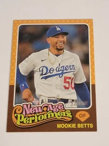 2024 Heritage New Age Performers #NAP-23 Mookie Betts  - Los Angeles Dodgers - Picture 1 of 2