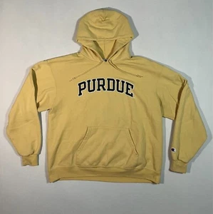 Purdue University Champion Hoodie Erwachsene Gr. XL gelb Sweatshirt Pullover - Bild 1 von 8
