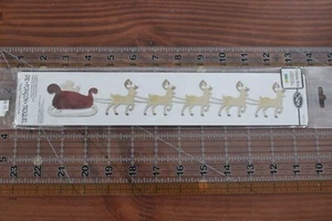 NEW Sizzix SANTA REINDEER Sleigh Sled Christmas Die Long Border Rachel Bright - Picture 1 of 3