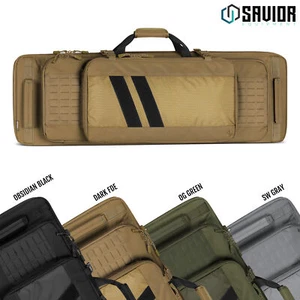 SAVIOR Specialist Series 36"-46" Tactical Double Rifle Bag Carbine Pistol Case - Picture 1 of 24