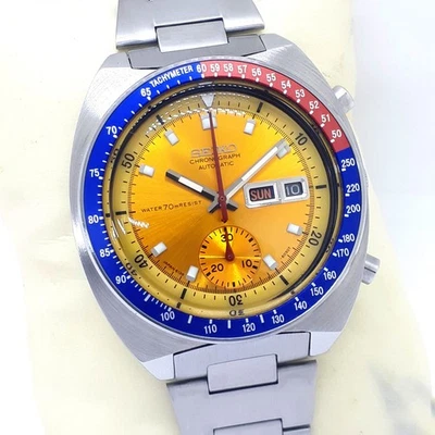 Reloj Seiko 6139 6002 Automático Pogue Pepsi, Esfera Resistente al Agua 70M, Hecho en Japón Foto 1 de 4