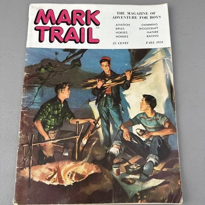 1951 FALL MARK TRAIL MAGAZINE - BOYS GOING CAMPING - Image 1 of 4