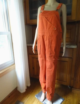 OILILILY 复古罕见 176 橙色棉质连体裤女式 12 码? M-L? — 第 1/4 张图片