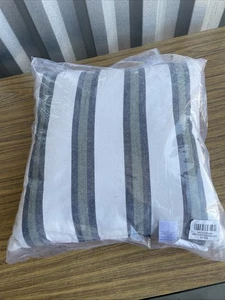 Arreti Black Striped Outdoor Throw Pillow 20"X20" 470-898 New In Package - Picture 1 of 5