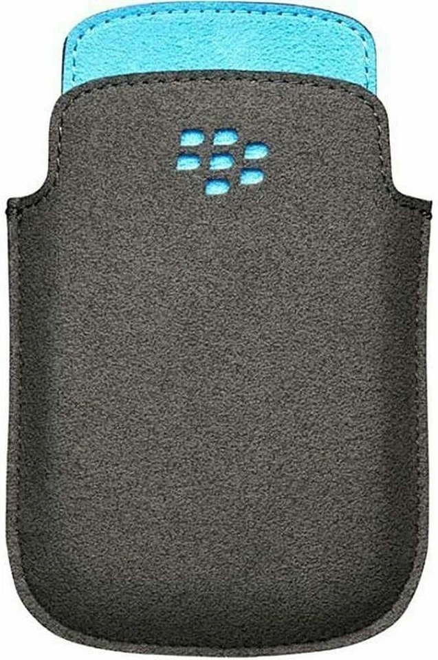 BlackBerry Pocket Microfibre Case for Curve 9220 9310 9320 Black Sky Blue - Image 1 of 1