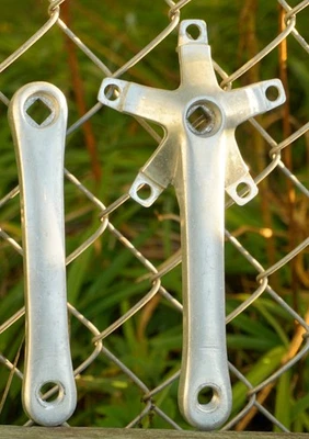 Juego de bielas Sugino 170 vintage Old School BMX brazos de manivela cónicos cuadrados Super Maxy Foto 1 de 4