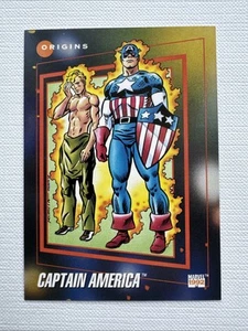 ⭐🦄 Captain America Origins #166 | 1992 Impel Marvel Universe Series III Trading - Picture 1 of 2