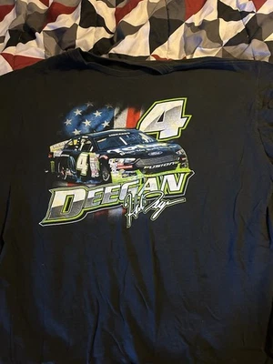 Hailie Deegan #4 NASCAR Adult 3XL Racing Tshirt Black Short Sleeve - Image 1 of 2