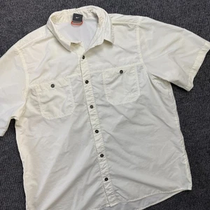Nike ACG Shirt Mens XL Off White Vented Button Up Fishing Hiking Outdoors Y2K - Picture 1 of 15