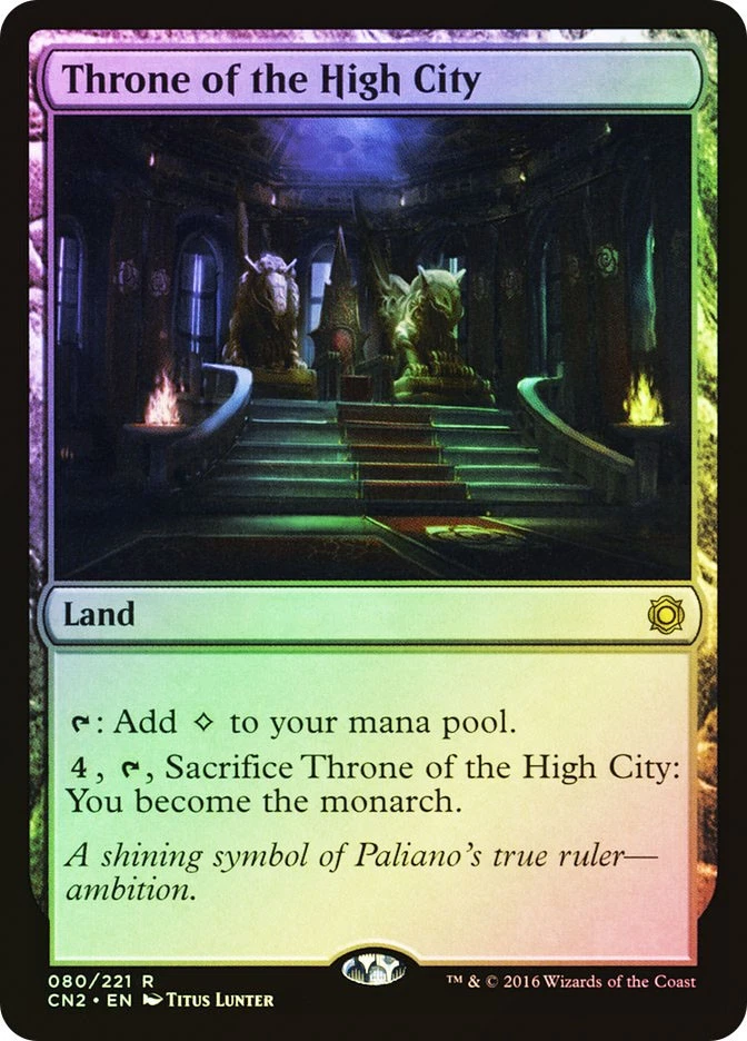 MTG FOIL Throne of the High City  - Conspiracy: Take the Crown #080 - Image 1 of 1