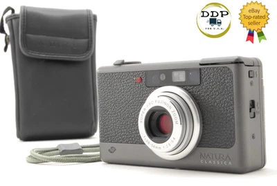 [Top Mint w/Case] Fuji Fujifilm Natura Classica 35mm Gray Film Camera From JAPAN - Image 1 of 4