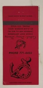 Matchcover USA St Clair Shores Michigan Brownie's on The Lake - Picture 1 of 2