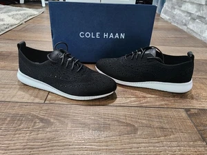 Cole Haan 2 Zerogrand Stitchlite Oxford perforierte Schnürschuhe Damen schwarz Sneaker - Bild 1 von 8