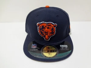 NFL Chicago Bears LOGO Fitted 7 1/8 Hat New Era 59FIFTY NEW On Field - Picture 1 of 4
