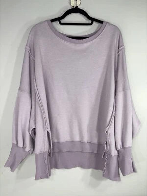 Free People We The Free Camden 卫衣 薰衣草糖浆 超大 小号 全新带标签 — 第 1/4 张图片