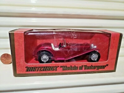 Lesney Matchbox Models of Yesteryear Y3 Red RILEY MPH Mint in C9 Box - Image 1 of 4