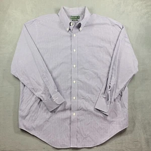 Lauren by Ralph Lauren Classic Fit Non Iron Dress Shirt Blue Plaid Sz 18 - 34/35 - Picture 1 of 5