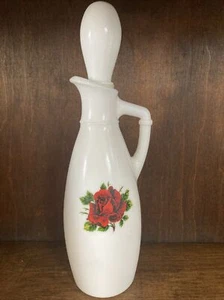 Pyrex JAJ Red Rose Vinigarette Bottle RARE Unused - Picture 1 of 10
