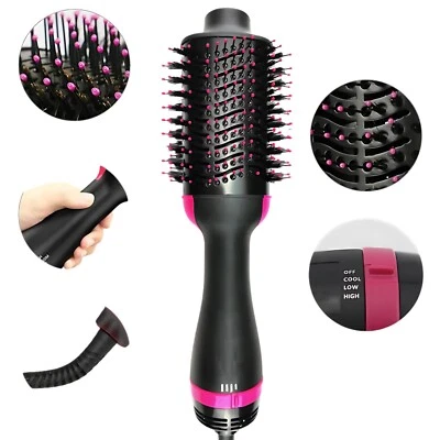 SPAZZOLA ASCIUGACAPELLI 3 in 1 MULTIFUNZIONE SPAZZOLA ROTANTE PER TUTTI CAPELLI - Immagine 1 di 4