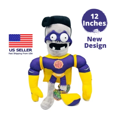 Plants vs Zombies GW2 - Super Brainz PVZ Zombie Plush Toy Stuffed Soft Doll 12"  - Image 1 of 4