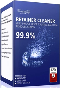Retainer Cleaner Tablets - 4 Months Supply, Cleaning Tablets for Denture Aligner - Picture 1 of 7
