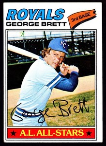 1977 Topps #580 George Brett (wrinkle) - Royals - EX - ID083