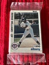1990 Best Albany Yankees Sealed Team Set Bernie Williams Rookie RC
