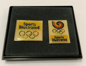 Prendedores ilustrados deportivos vintage 1988 de los Juegos Olímpicos de Verano de Seúl Corea - Imagen 1 de 3
