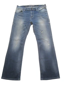Affliction Black Premium Cooper Distressed Boot Herren Jeans 36 Long Y2K Denim - Bild 1 von 14