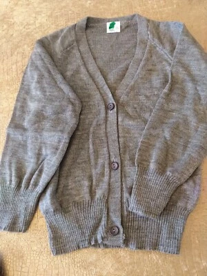 Niñas Unisex Gris Cuello en V Escuela Cárdigan Nuevo Sin Etiquetas Edad 9-10 Años Talla 30" Foto 1 de 4