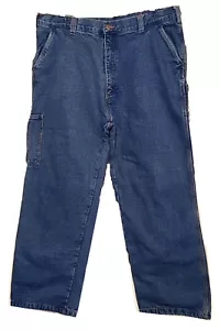 Bear River Flannel Lined Cargo Jeans Workwear Cotton Size 42 X 30 - Picture 1 of 8