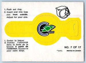 CALIFORNIA GOLDEN SEAL 1973-74 O-PEE-CHEE RING 1973-74 NO 7 EX+/EXMNT 94108 - Bild 1 von 2