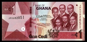 Ghana 1 Cedi BANKNOTE 2019 UNC *** BANKNOTE - Picture 1 of 2