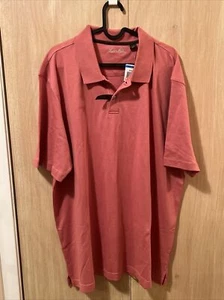 NEW NWT Tasso Elba Polo Shirt Mens XL Pink/Rose Luxury Pima Cotton - Picture 1 of 4