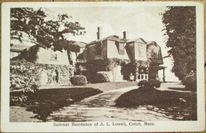 Cotuit, MA 1920 Postcard: A. L. Lowell Summer Home - Massachusetts Mass - Picture 1 of 1