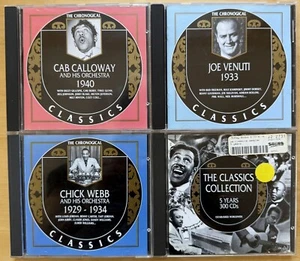 CHRONOLOGICAL CLASSICS SWING LOT Cab Calloway Chick Webb Joe Venuti Chronogical - Picture 1 of 18