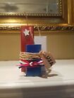 Home Decor Red White&Blue Wooden Firecrackers??????Patriotic Americana Set Of 3
