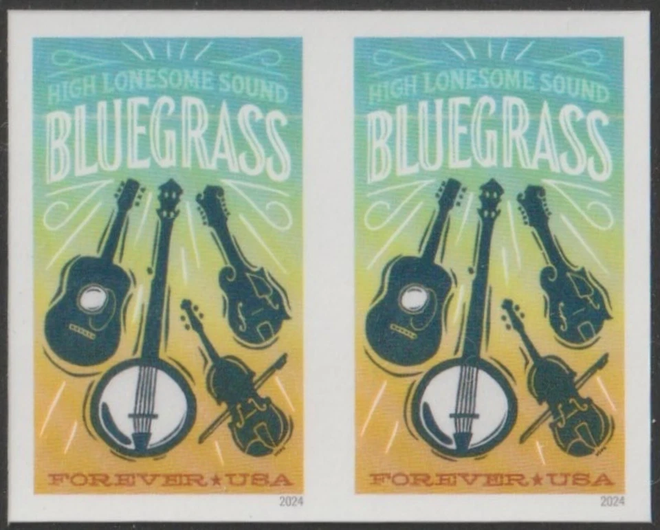 USA Sc. 5844a (F) Bluegrass 2024 MNH  horiz pair ****NO DIE CUTS**** - Image 1 of 1