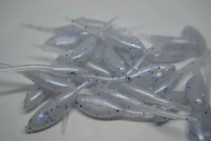 JASONS 2" FOOTBALL SHAD 30 PACK GRUBS CRAPPIE LURES JIGS  MONKEY MILK - Picture 1 of 1