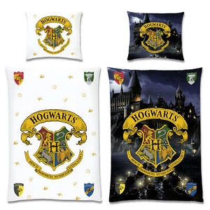 Harry Potter Kinderbettwäsche Hogwarts 135 x 200 + 80 x 80cm Bettwäsche Bettzeug - Picture 1 of 9